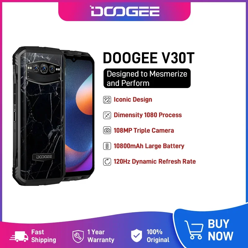 Doogee V30T 5G Dimensity 1080 6NM 12