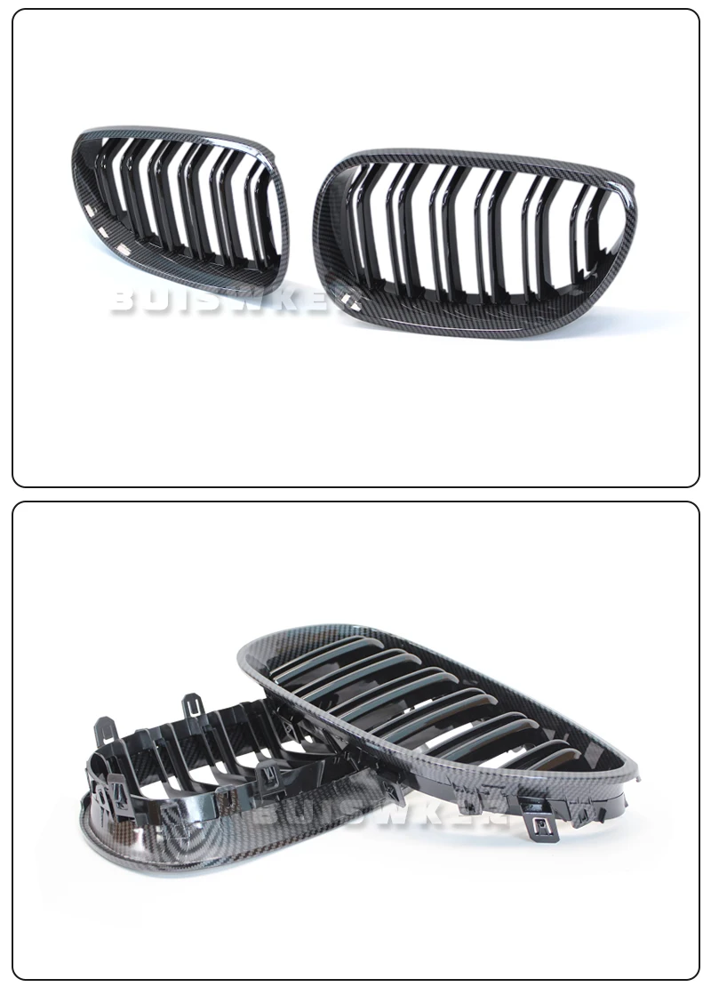 Close-up of BMW Kidney Grille Double Slat Design