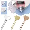 Metal Manual Toothpaste Squeezer Hand Cream Tube Dispenser Roller Heart People Accessories Shaped Circle Tube Bathroom V7o9 1