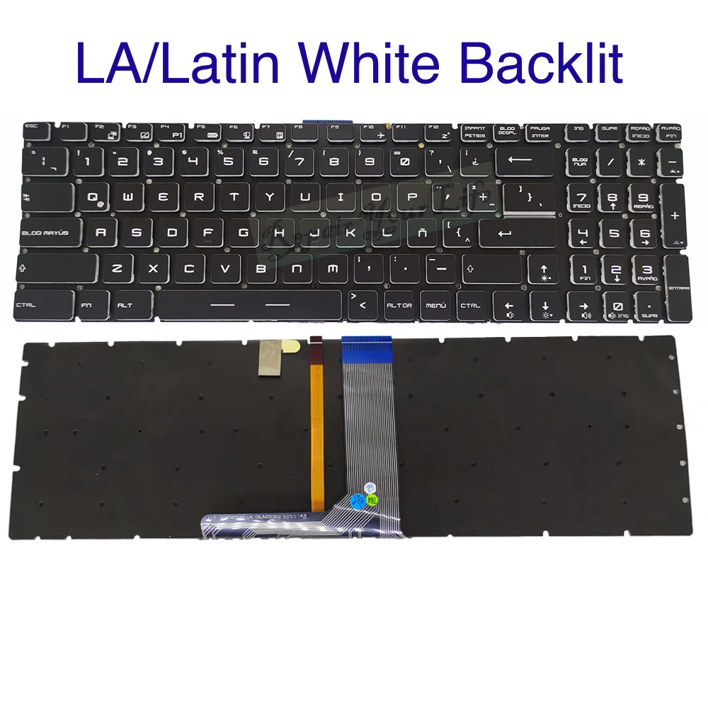 Teclado Retroiluminado Italiano para Msi Fino Francês e Alemão Gf75 8rc 9rd 9rd 9sc 9se Ms17f1 Ms-17f2 17f3 Gv62vr Gv72vr 7rf Eua la fr gr - Imagem 2