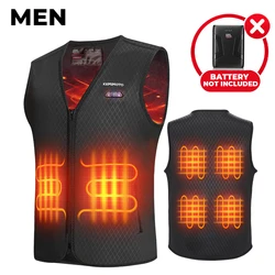 KEMIMOTO Unisex Winter Heated Vest with USB Electric Smart Heating - S (Men)