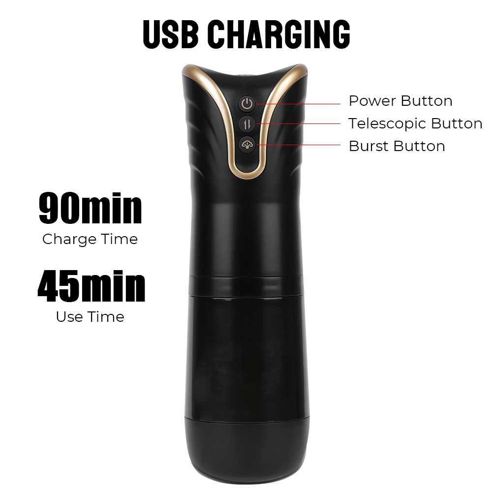 Stretching Vibrator Automatic Male Masturbator Spikes  Pump Artificial l For Men  Exerciser Glans Su               Gans_voghion.com