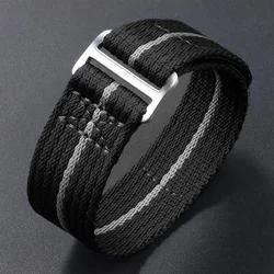 Breathable Braided Nylon Strap - Casual Elastic Bracelet Replacement Accessory - 20mm (BH)