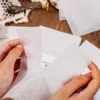 JIANWU 10 Sheets Fog Light Series White Embossed Pattern Decor Material Paper Creative DIY Journal Collage Stationery 3