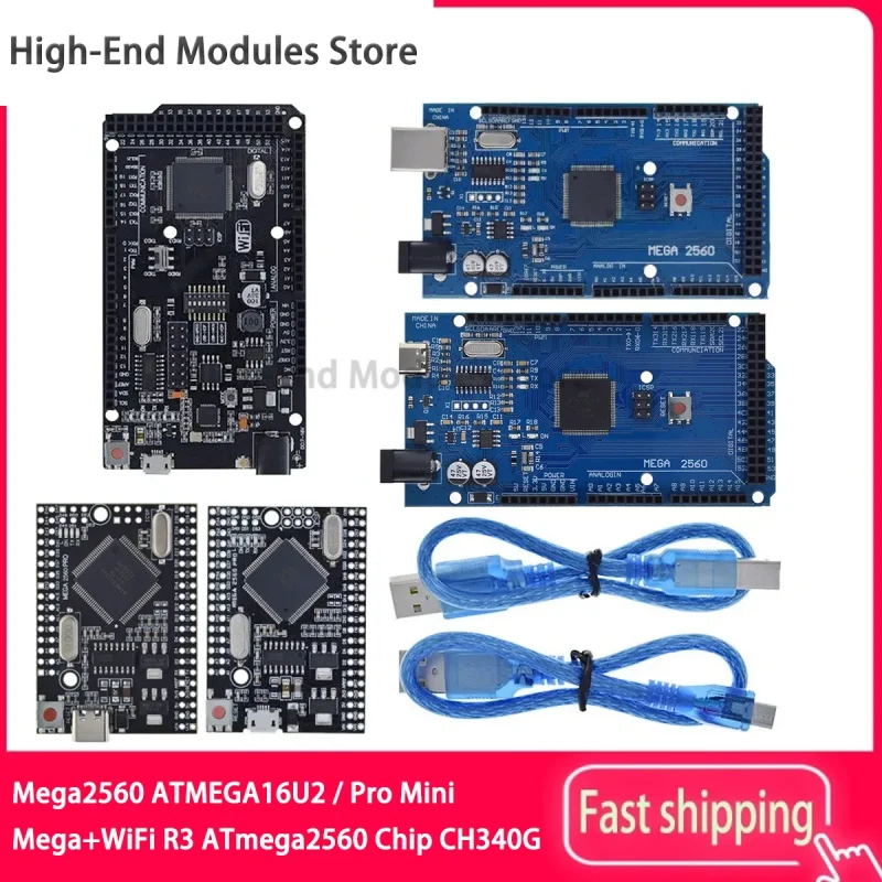 

Чип Mega2560 ATMEGA16U2 / Pro Mini MEGA 2560 Mega WiFi R3 ATmega2560 CH340G для Arduino Mega R3 макетная плата WeMos ESP8266