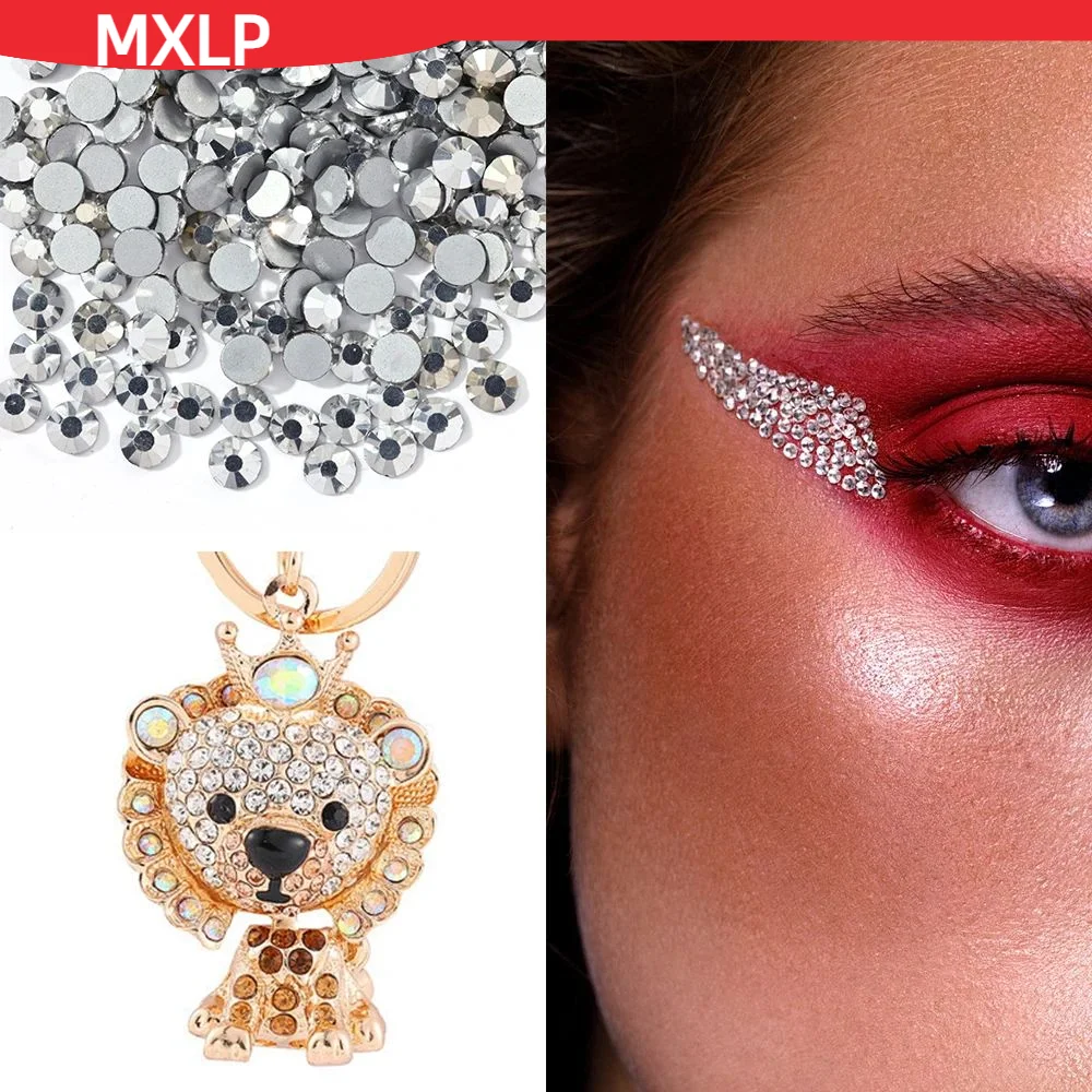 Nail Art Rhinestones SS3~SS20 Size Non Hotfix Super Bright Glass Strass DIY Decorations