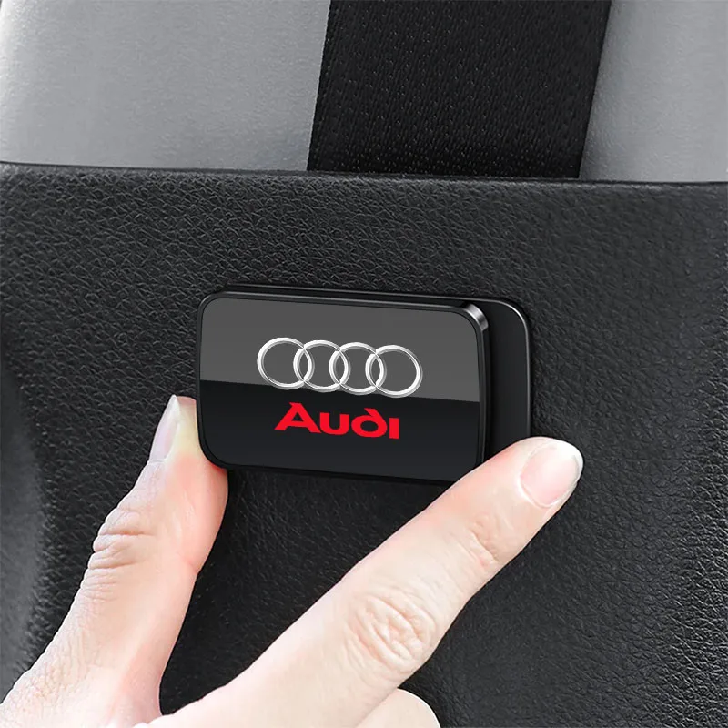 new Fashion Magnetic Car Interior Supplies Seat Belt Holder Stabilizer For Audi C5 C6 C7 A4 B6 B8 B7 A6 A3 A5 Q3 Q5 Q7 8P 8V 8L 3