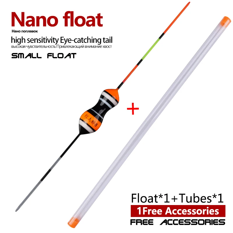 Nano Fishing Float + 1 Buoy Tube Ice Fishing Shallow Water Float Sensitive Float Multi Color Available Tool 1Piece fishing floats fishing float fishing tackle fishing bobber fishing buoy