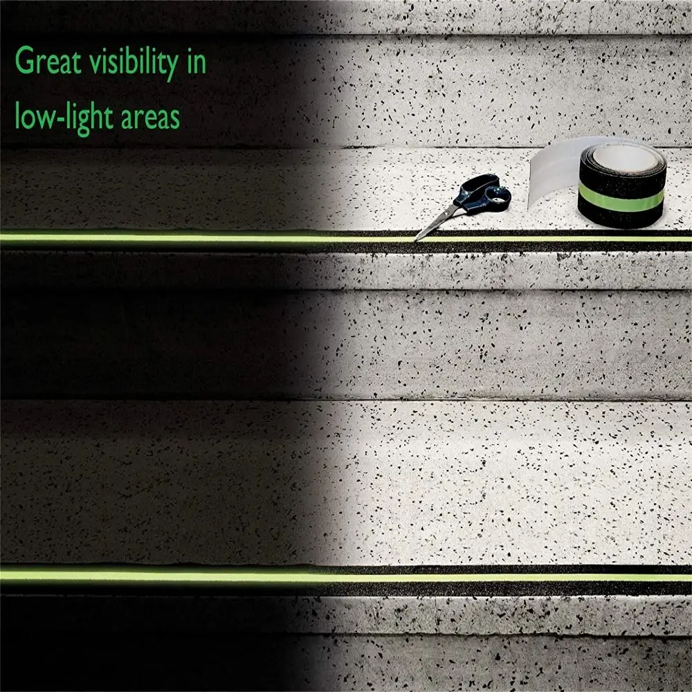 Luminous Tape Anti Slip Adhesive Warning Tape Glow in Dark Safety Track Skid Stair Treads
