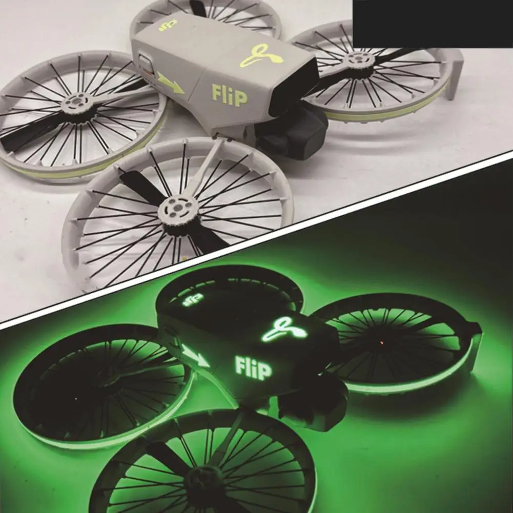 DJI Flip Drone Luminous Stickers Night Warning Decals Skin Anti-Scratch Protective Film Night Safety Cool Flight Accessories drone accessories