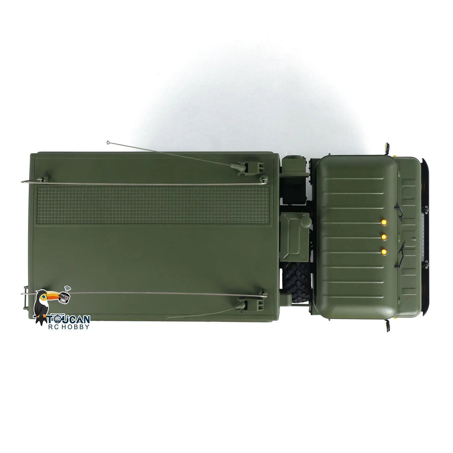 CROSS RC 1/10 Scale GC4M RTR DIY Painted Assembled Military Command Truck Light Sound Smoke Toys for Boys THZH1922 6