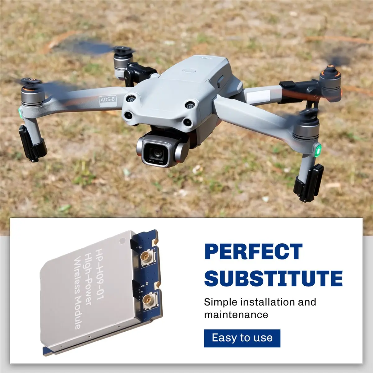 (A23G) Hp-H09 장거리 드론 5g 고출력 와이파이 모듈 외부 Pa 항공 촬영 Fpv 무선 이미지 전송