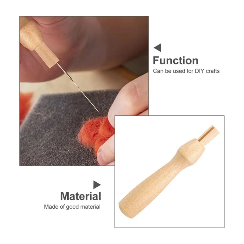 GOOD-16Pcs Needle Felting Tools Poking Felting Needle Handles Replacement Punch Holder Wool Needles Handles
