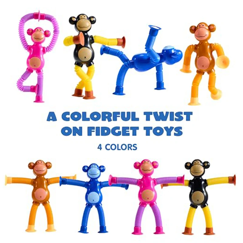 Set De 16 Tubos Sensoriales Pop – Elásticos Y Conectables Para Niños Y Adultos, Ideales Como Anti-estrés