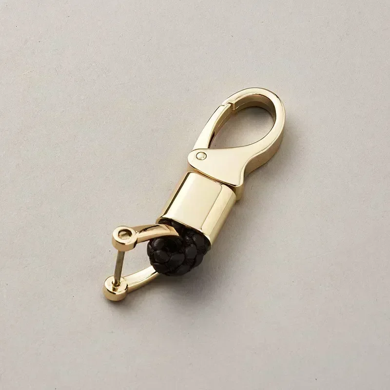 thumbnail image 1 of Llavero de cuerda tejida con punto de fabricación, accesorio de hardware, hebilla de herradura, colgante para llave de coche, regalo de moda para mujer y hombre, 1 of 5