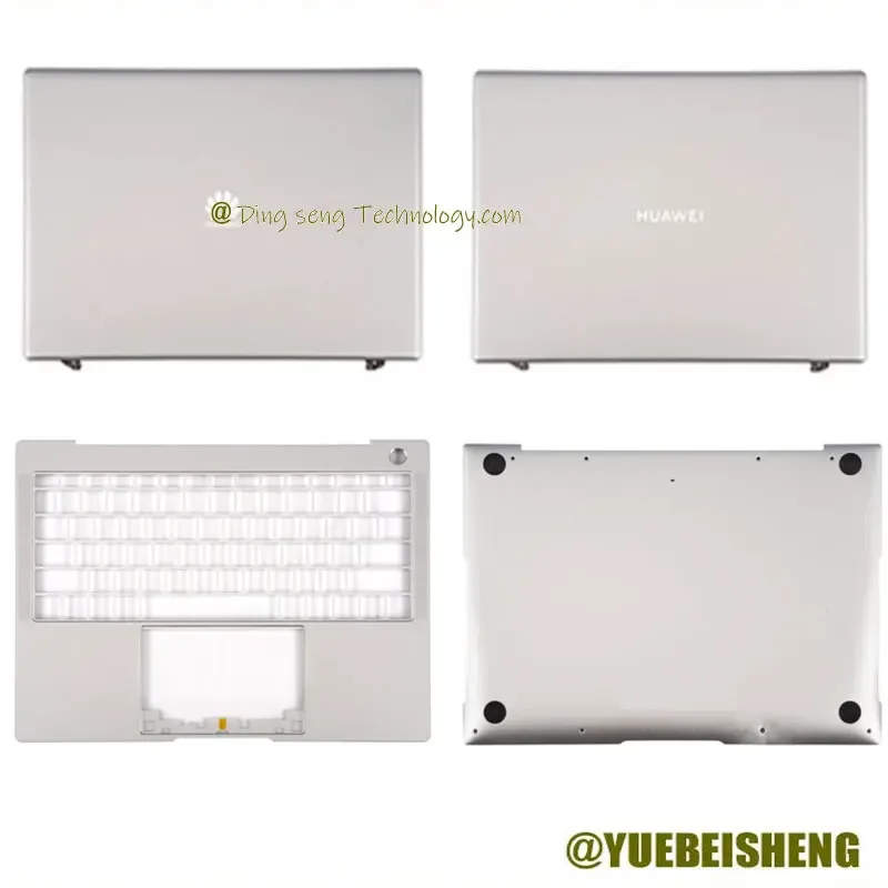 Nuovo Per Huawei Matebook X Pro Mach-W19 Mach-W19B -W19C Mach-W29 Mach-W29B -W29L Cover Posteriore Lcd/Copertura Superiore/Copertura Inferiore Argento
