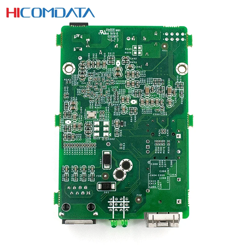 HICOMDATA Fiber Optic Media Converter 10gb 20km Transceiver Optical Sfp Fibre Converter PCBA
