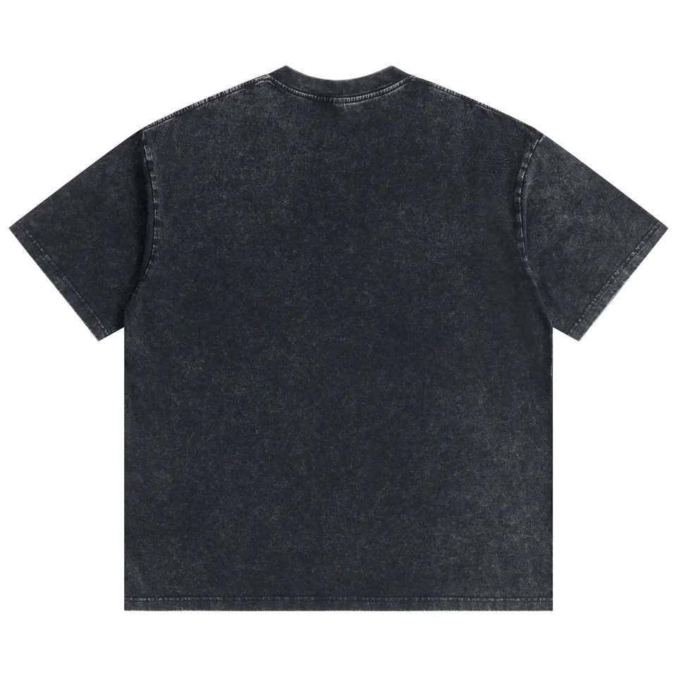 Customized Vintage Washed Distressed Graphic T Shirt