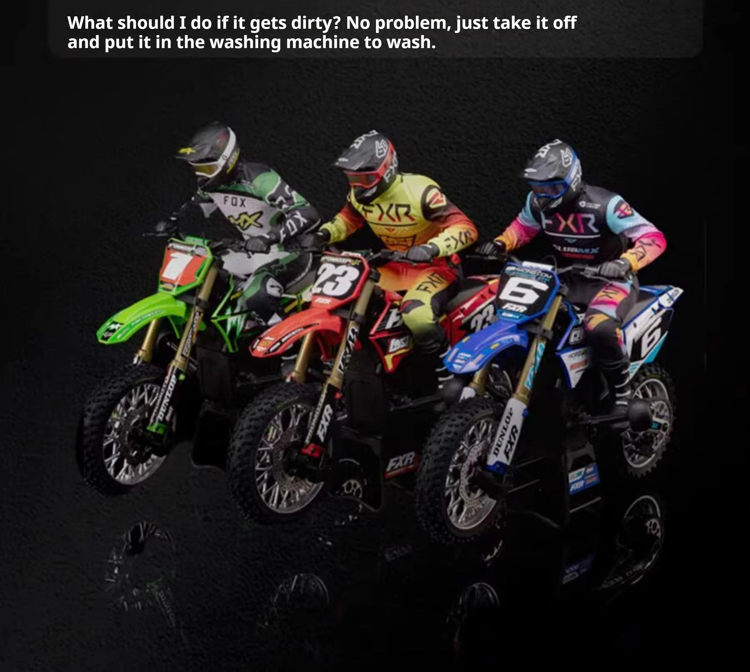 Coche modelo RC Losi 1/4 Promoto MX motocicleta de control remoto carreras todoterreno sin escobillas RTR