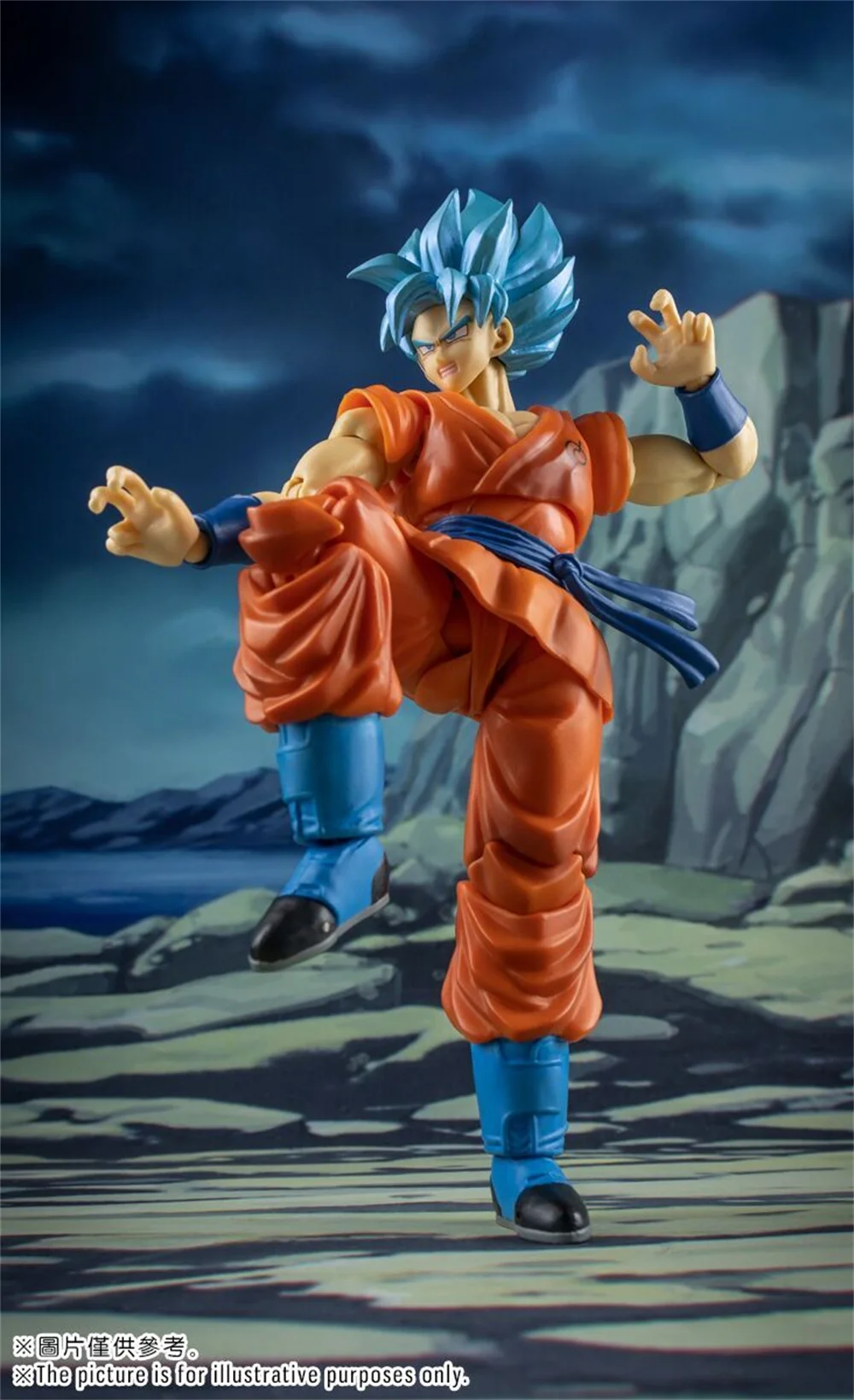 Anime Figure Dragon Ball Anime Demoniacal Fit SHF Counterattacking K Weiss  SSJ God Goku Action Model Toys For Boys