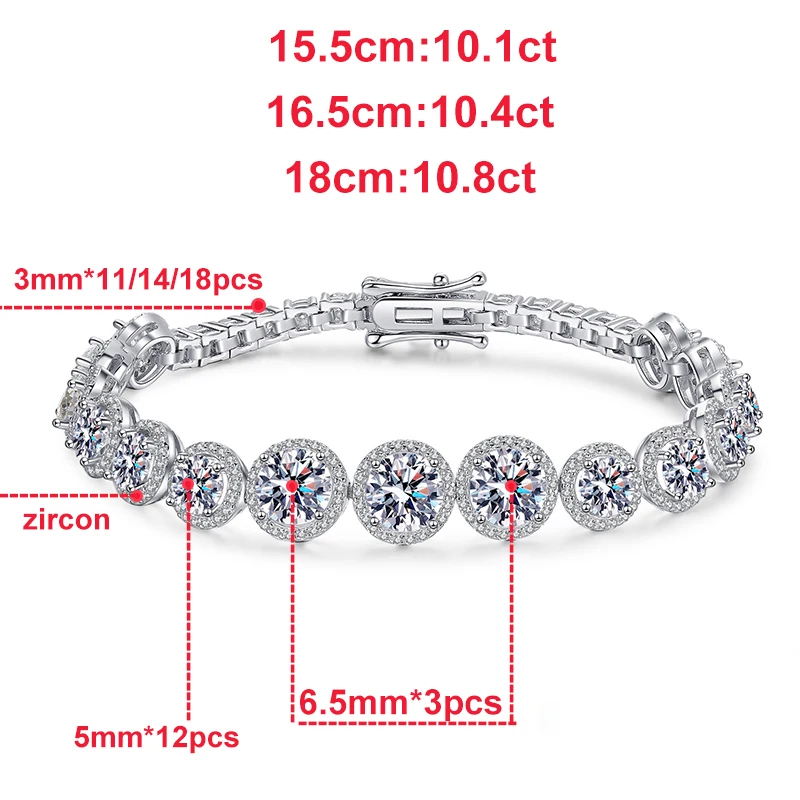 Diamond Tennis Bracelet in 18kt White Gold (10 3/8ct tw) – Day's Jewelers