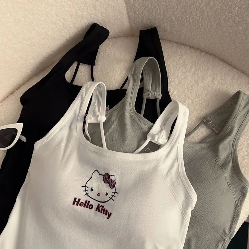 توب "هيلو كيتي" الرياضي المريح - بتصميم كوري عصري