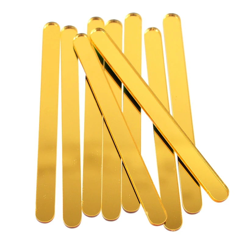 10pcs Reusable Ice Cream Sticks Acrylic Popsicle Sticks Handmade DIY Resin Mold Ice Cream Pop Kitchen Baking Making Tools