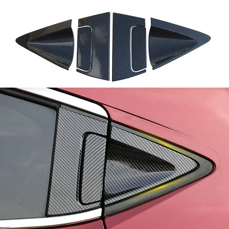 Car Door Lock Cover For Honda HR-V HRV Vezel 2014-Carbon Fiber Chrome ABS Car Door Bowl Handles Cover Trim Protector Sticker Accessories Auto