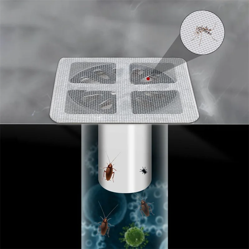Shower Drain Catcher Disposable Mesh Floor Sink Strainer Filter Hair Stopper For Bathroom Kitchen