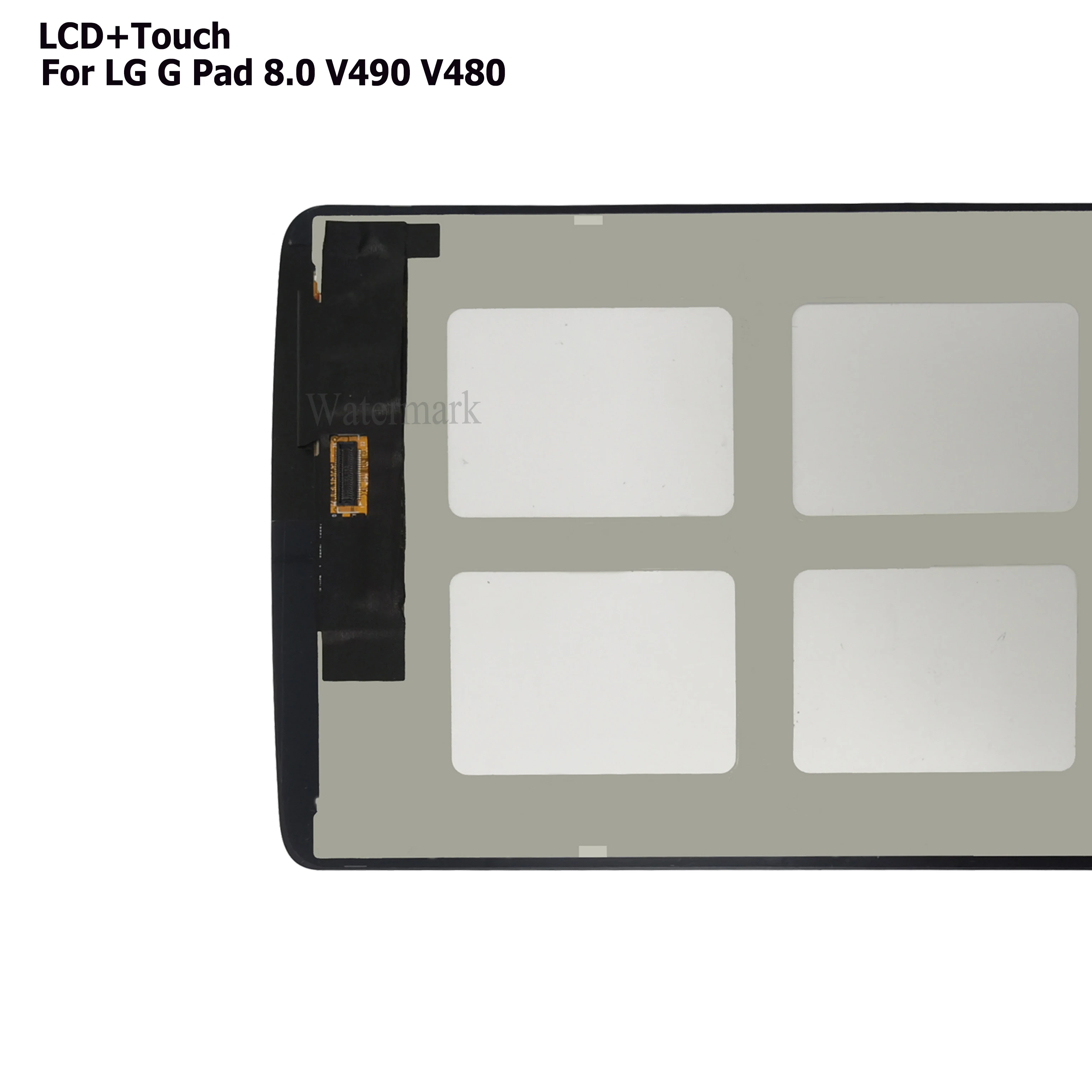 신제품 8 인치 LG G 패드 V480 V490 LCD 디스플레이 터치스크린 패널 디지타이저 어셈블리, 100% 테스트 완료, LG V480 LCD No, 프레임 포함