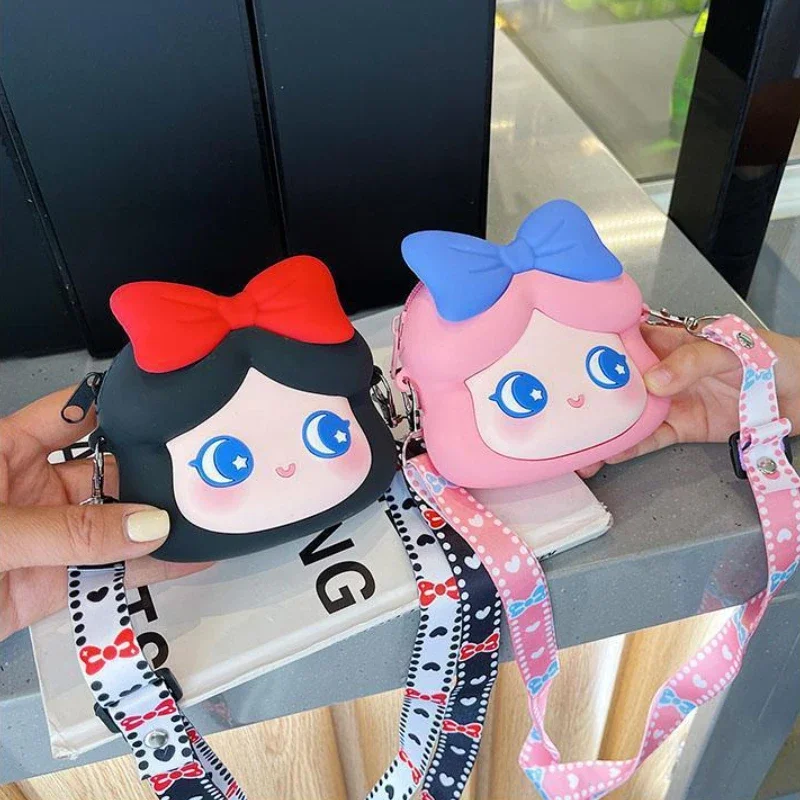 Cute Wallet Kawaii Princess Crossbody Bag Silicone Coin Purse Waterproof Shoulder Bag Cartoon Wallet for Teen Girls Women 3