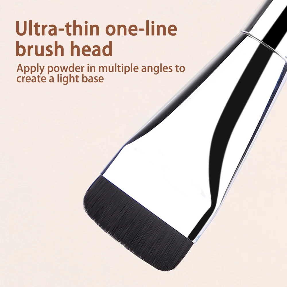 Foundation Makeup Brush Ultra Thin Flat Head Blush Contour Blending Foundation Cream Makeup Brush Professional Tool makeup brush set makeup brush