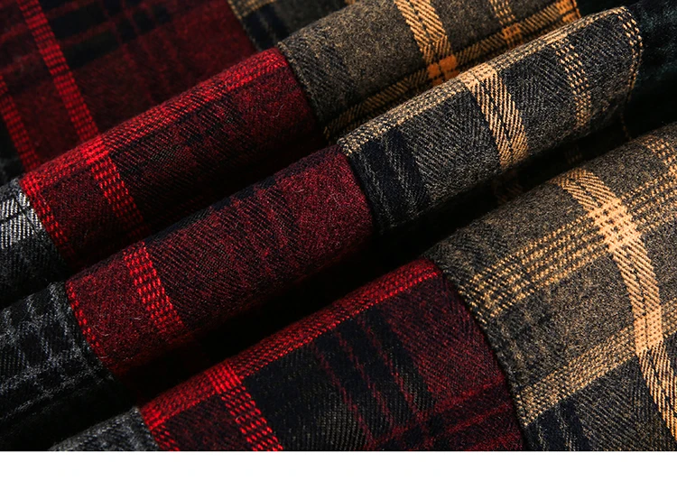 Patchwork Plaid Flannel Shirt S413632d2b7754b469d7a821415e1871eA