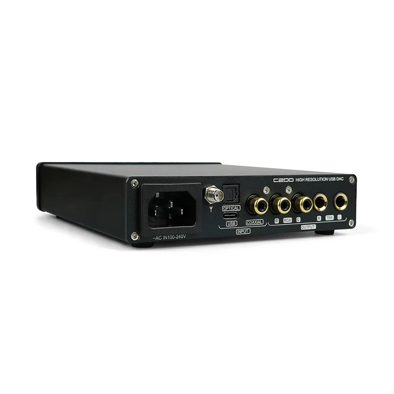 SMSL C200 ES9038Q2M DAC Headphone Amp OPA1612A*4 TRS Balanced 4.4mm 6.35mm Output Bluetooth 5.0 DSD512 32Bit 768KHZ for PS4 PS5