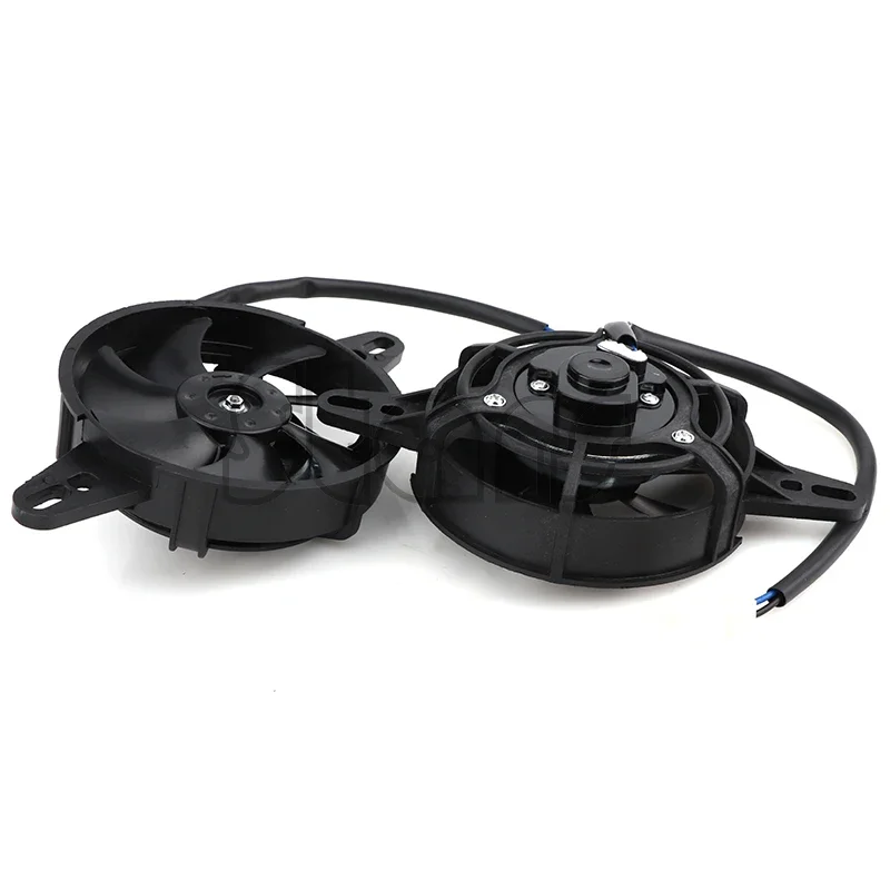 

150cc 200cc 250cc 2pcs Motorcycle Cooling Fan Oil Cooler Electric Engine Radiator Fit for ATV Quad Go Kart Buggy Motocross