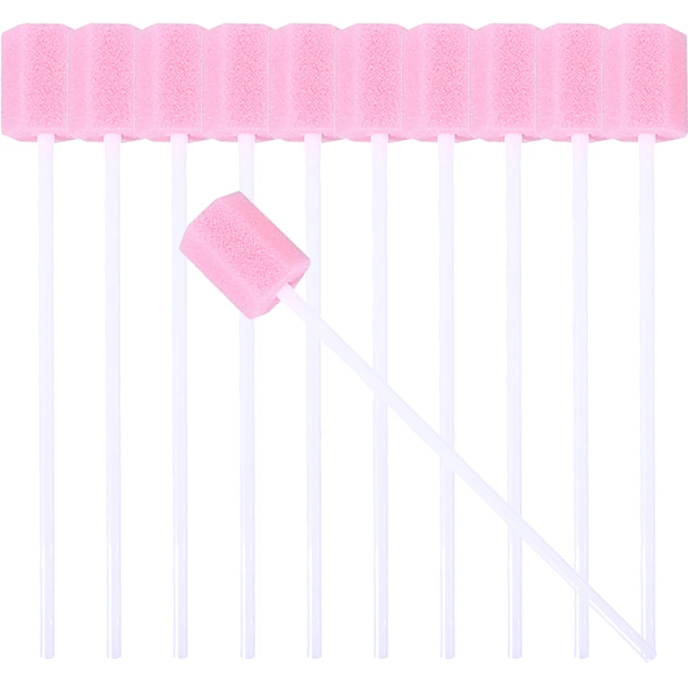 

80 Pcs Cleaning Sponges Supple Mouth Swabs for People Toothpick Oral Care Plastic Dental Stick