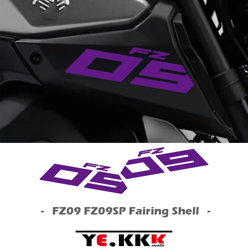 Air Intake Side Cover Sticker Set Fairing Cut Sticker Decals  Custom Color Reflective For Yamaha FZ09 FZ-09 09 FZ SP MT-09 MT09