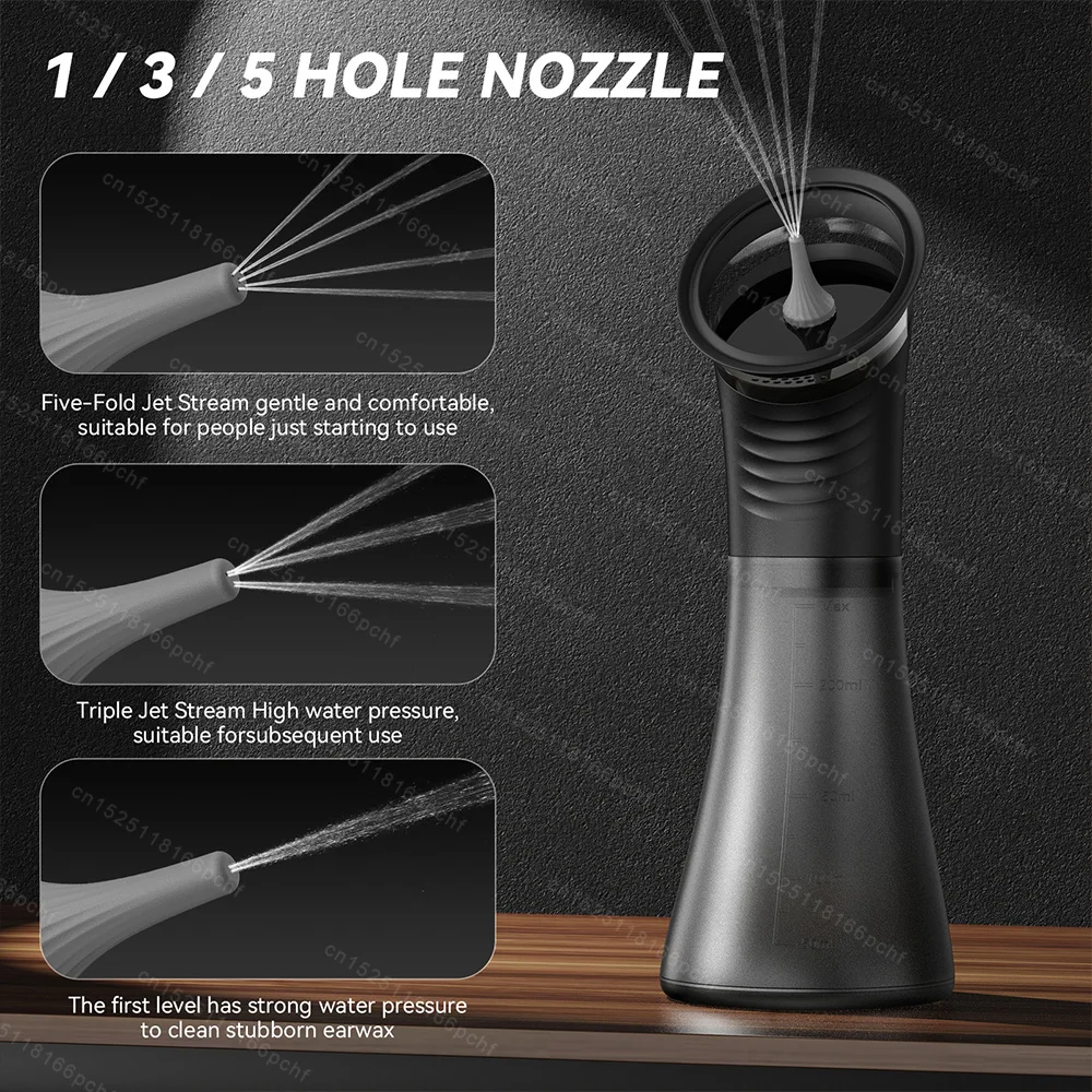 Electric Ear Cleaner Kit Water Powered Ear Wax Removal Health Care Water Irrigation Ear Washer for Adults Child Ear Cleaner