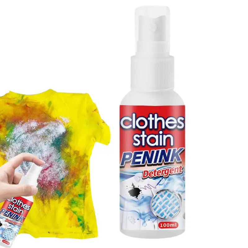 Inchiostro E Smacchiatore 100Ml Marker Ink Spot Spray Smacchiatore Inchiostro Marker Tappeti Rimozione Macchie Istantanea Per Vestiti In Tessuto