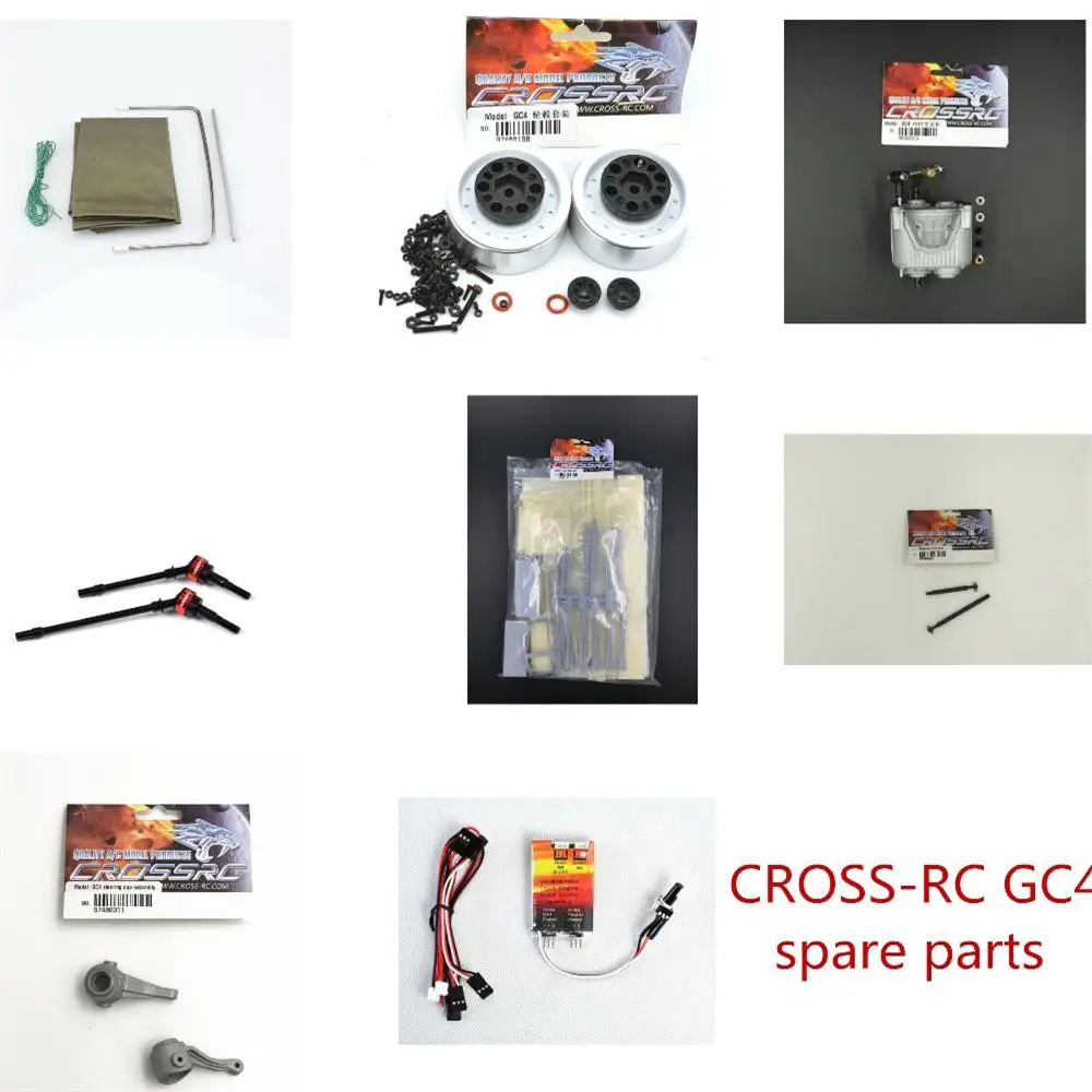 CROSS-RC GC4 1/10 RC truck spare parts Tent Engine sound metal hub