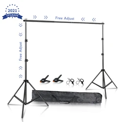Photography Backdrop Stand Kit with Green Screen and Carry Bag - 2600X3000 (Upgrade Kit 1)