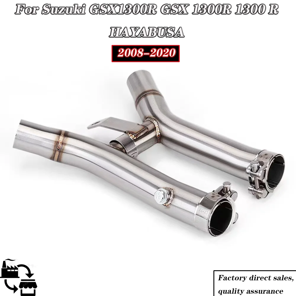 

Stainless Steel Muffler Exhaust Mid Link Pipe For Suzuki GSX1300R GSX 1300R 1300 R HAYABUSA 2008-2020 2017 2016 2015 2014 2013