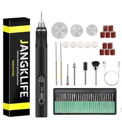 Cordless Rotary Engraving Tool Kit for Woodworking, Jewelry, Metal, and Glass (56pcs)