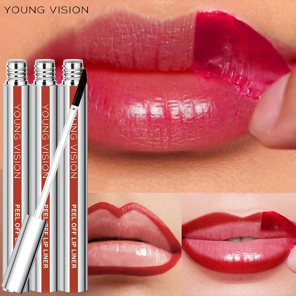 Lip Liner Lip Liner Pencil Lipliner Pencil 3colors/pack Tear Peel-Off Matte Smudge-Free Long-Lasting Color Crochet Set