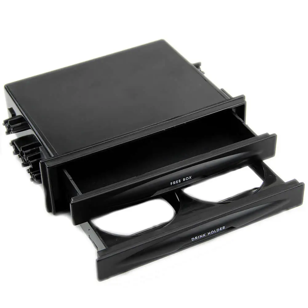 

Карманный подстаканник для радиоприемника Double Din + ящик для хранения для универсального автомобильного грузовика M76E