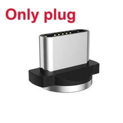 Magnetic Flowing Light LED Charging Cable - Universal Micro USB & Type C Connector - android (Only plug)