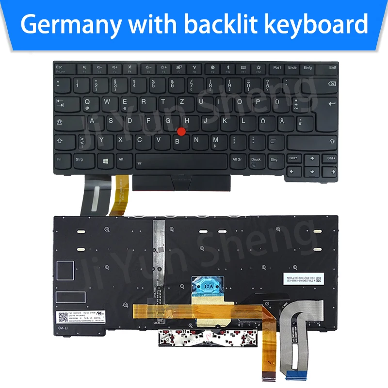 Lenovo-Teclado para Notebook ThinkPad E490, E495, T490,
