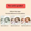 Montessori Toys Baby Visual Stimulation Cards Black and White High Contrast Flash Cards Learning Educational Toys for Children 2