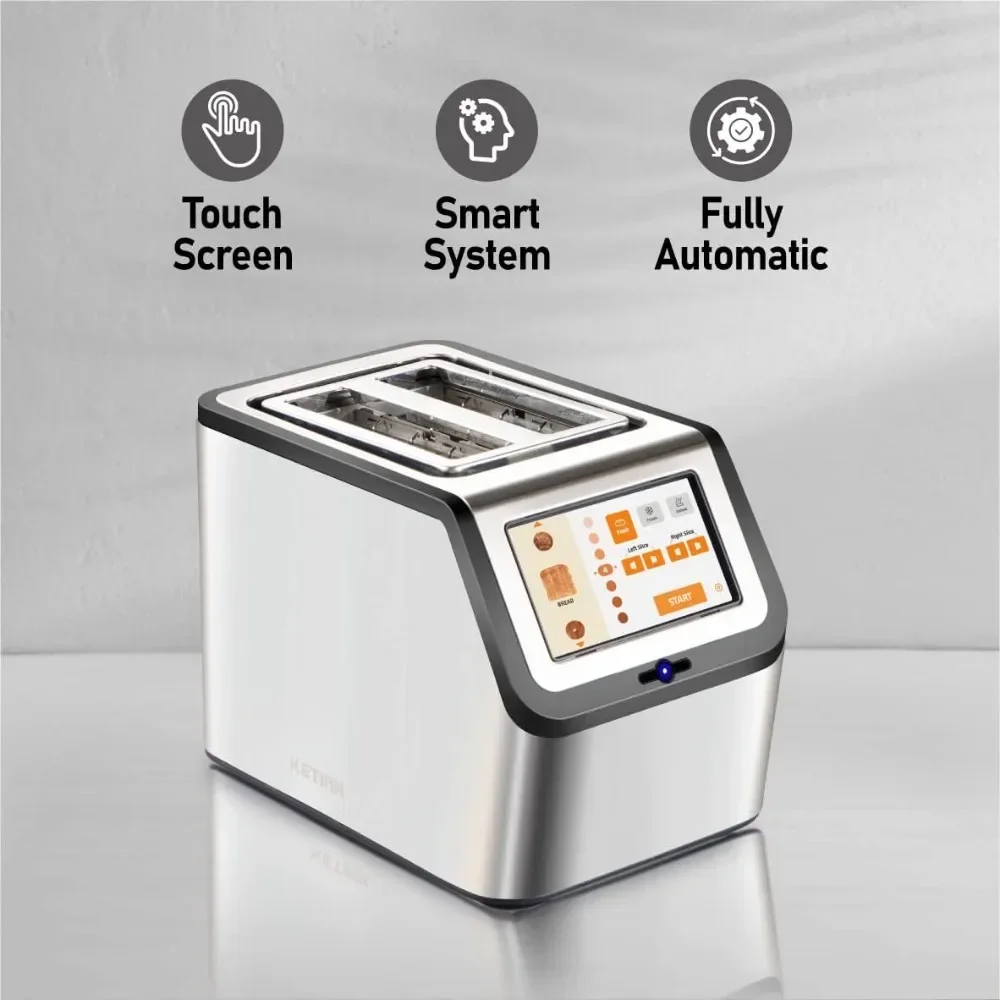 Toaster 2 Slice,High-speed Automatic Settings, Bagel English Muffins Toast Pastry Waffles Bre 2
