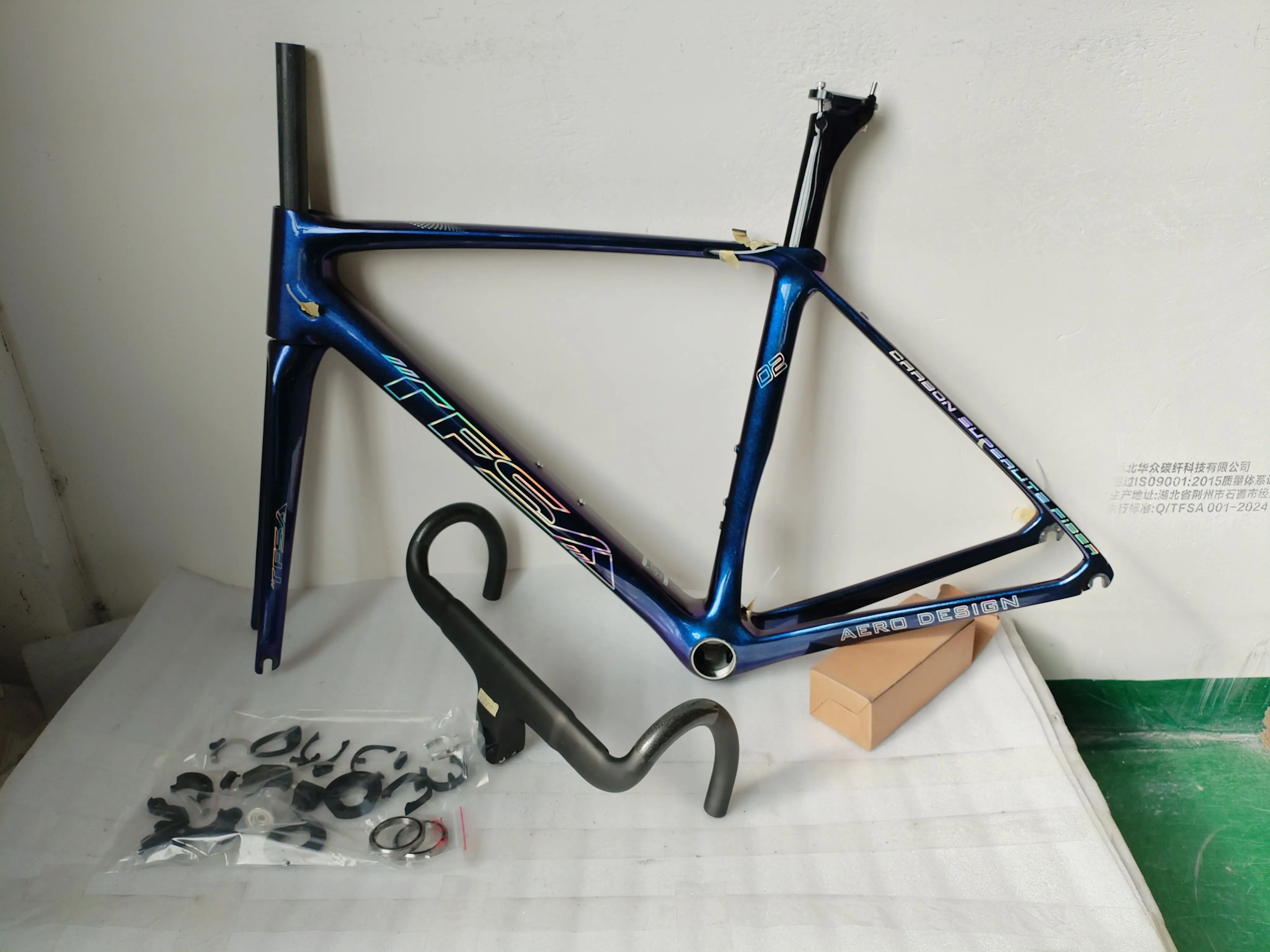 Tfsa-カーボンファイバーロードバイクフレーム,カラー,カスタム